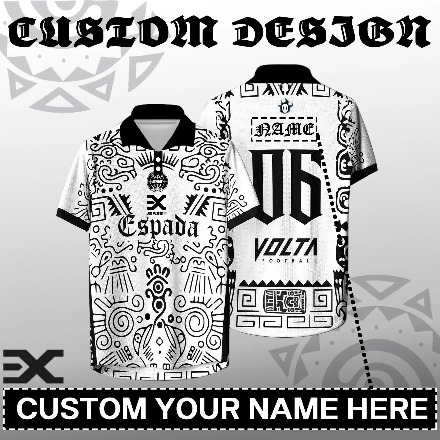 Customizable POLO + Round-neck T-shirt (Free custom name and number) White Short-Sleeve T-shirt，2024 Summer