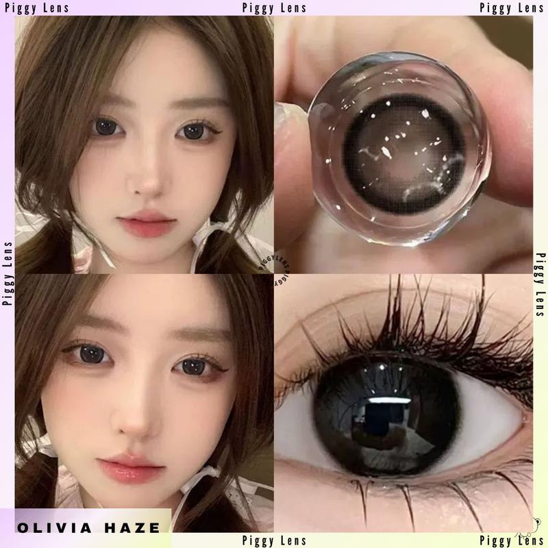 SOFTLENS MYSTICEYES 14.0 MM PRO CRYSTAL & OLIVIA HAZE NORMAL | FREE LENSCASE Contact Lens 1