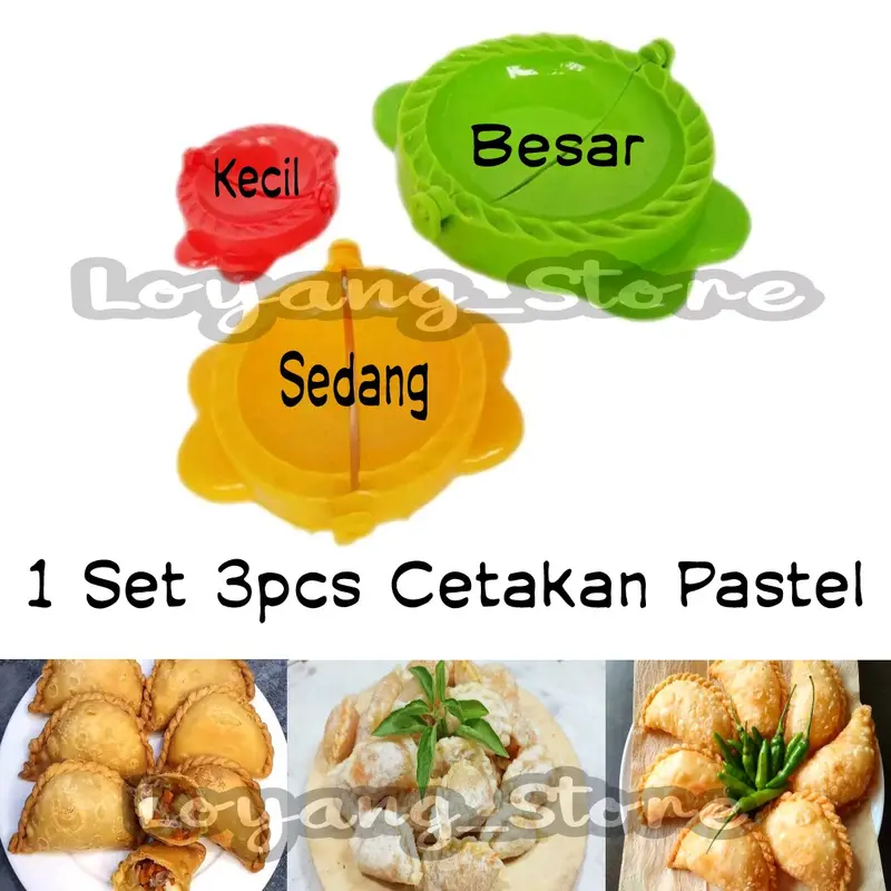 1set Cetakan Pastel + Rolling Pin Adonan Kue Kitchenware 2