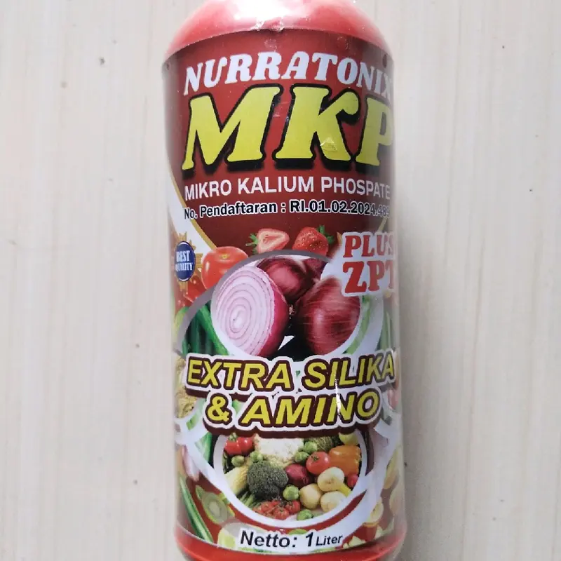 MKP Nurratonix New 1 Liter Pupuk Cair untuk merangsang bunga & mencegah kerontokan bunga bakal buah, Pengisian dan pembesaran umbi dan buah dan gabah padi#kalium#MKP Tanaman 2