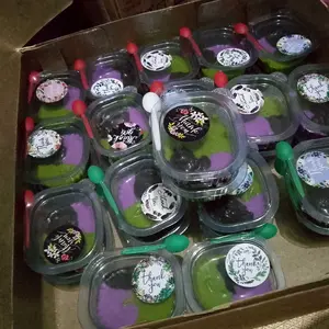 Mika saus cup puding tutup sambung u saos sambal 25ml 35ml 60ml 70ml 90ml 100ml pack 50pcs HALAL JSP Sby