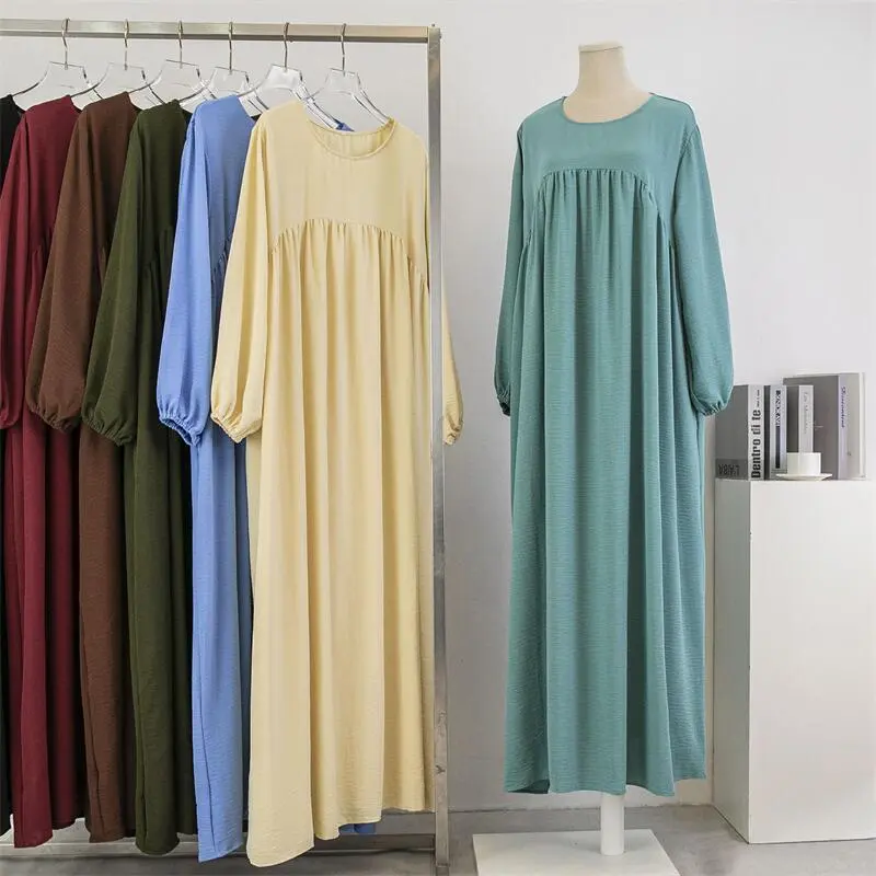 MS368#Loose casual pullover long-sleeved robe