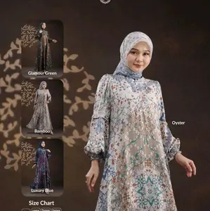 emmara dress style 2 by nadheeraluxury/dress cantik ori by nadheera/gamis ibu remaja dewasa/dress kekinian