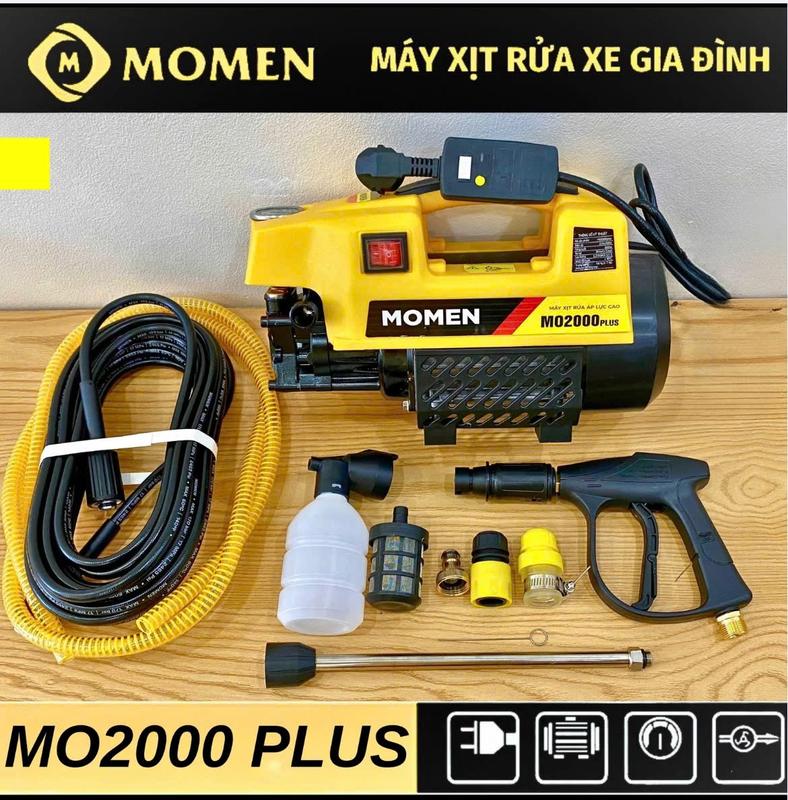 Máy Rửa Xe Gia Đình MOMEN MO2000plus Gia Đình - Lõi Đồng - PC hạn chế rò rỉ điện