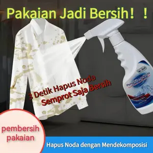 V-lin Cairan Pemutih dan Pembersih Kotoran Kerak Noda Membandel Pada Baju Semprot Instan Cepat Hilangkan Noda Penghilang Noda Enzim Bioaktif dan Oksigen Aktif Bersih dan Anti Bakteri