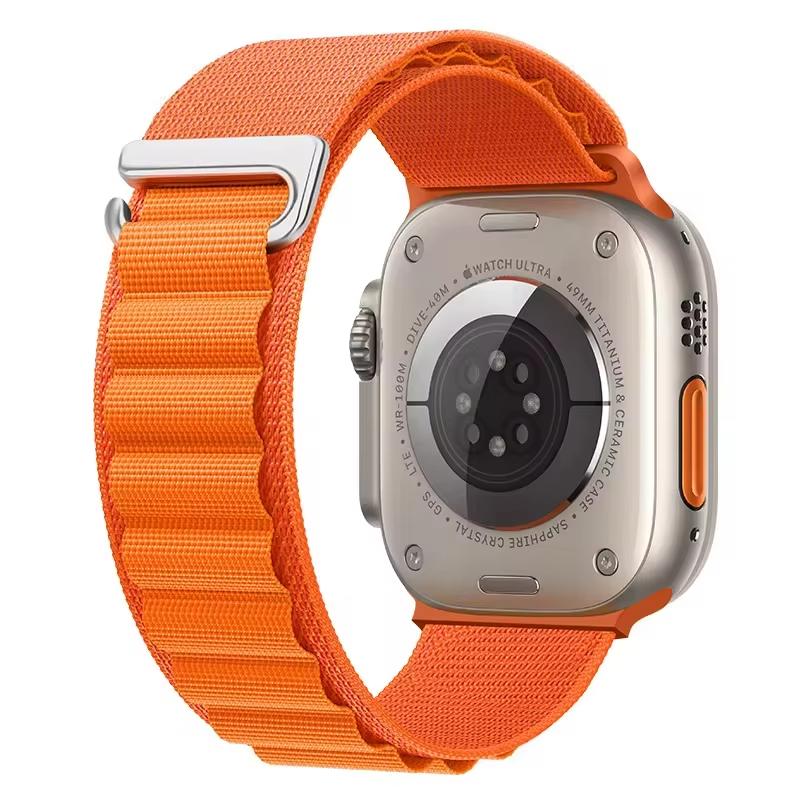 Dây Đeo Vòng Alpine Cho Đồng Hồ Apple, Dây Đeo Ultra 2 49Mm, Dây Đeo 41Mm, 44Mm, 45Mm, 38-42-40Mm, Vòng Đeo Tay Nylon Thể Thao, Dòng IWatch 9, 8, 7, 6, 5, 3, SE, Dây Đeo
