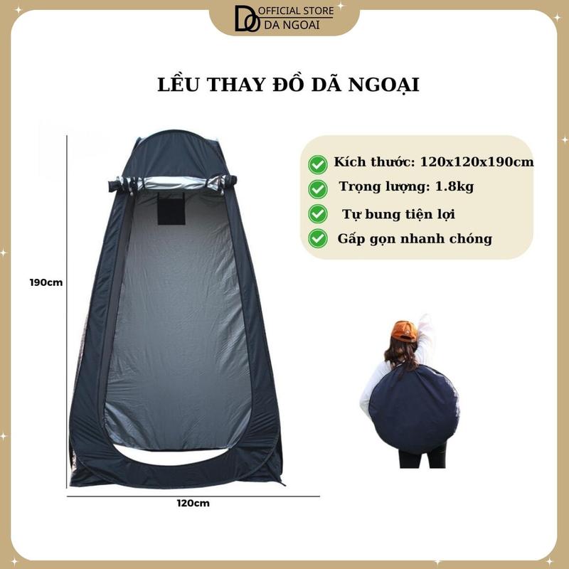 Lều thay đồ cắm trại tự bung, lều vệ sinh dã ngoại kín đáo bền đẹp dùng cho du lịch dã ngoại cắm trại tiện lợi - DCP15 . Lều thay đồ Phụ Kiện Camping Nam Đi Cắm Trại nhà lều