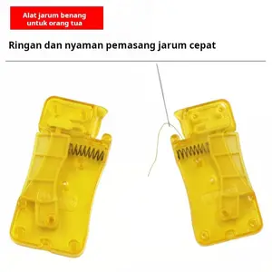 Pemasang benang jarum sederhana untuk orang tua di rumah untuk memasang benang jarum dengan cepat dan pemasang benang jarum mesin jahit aksesoris alat jahit tusuk silang