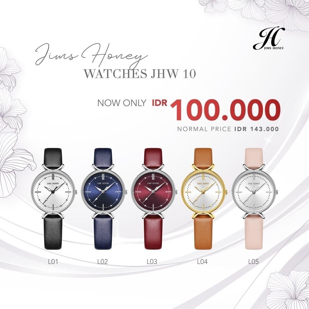 JIMS HONEY JAM TANGAN WANITA JHW 10 (FREE BOX + BATERAI)