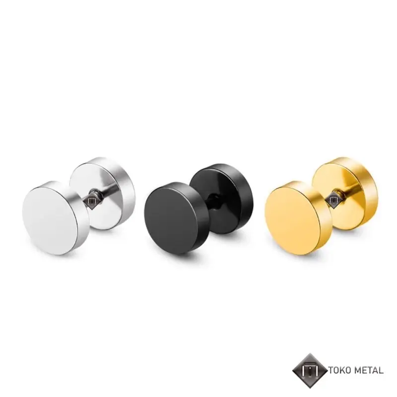 Anting Tindik 100% Titanium Kualitas Tinggi Pircing Roda Pria Dan Wanita [ Toko Metal] 4
