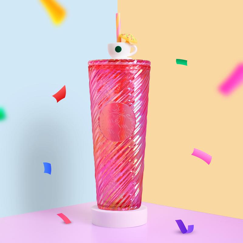 Ly Nhựa Starbucks CCUP 24OZ PL PINK BONNY 710ml