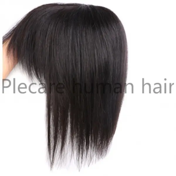 Hair piece Topper  Human Hair Topper Wig For Women 11*12cm Breathable  Rose Net Base With Clip In Hair Remy Hairpiece