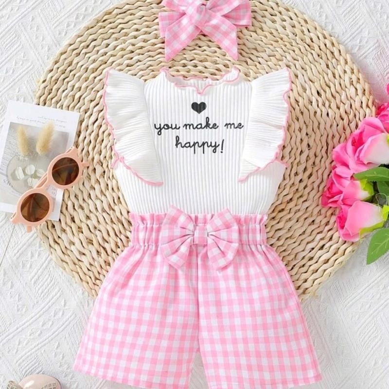 baju setelan anak perempuan setelan anak Cewek usia 1-5 tahun  Bayi Katun 0
