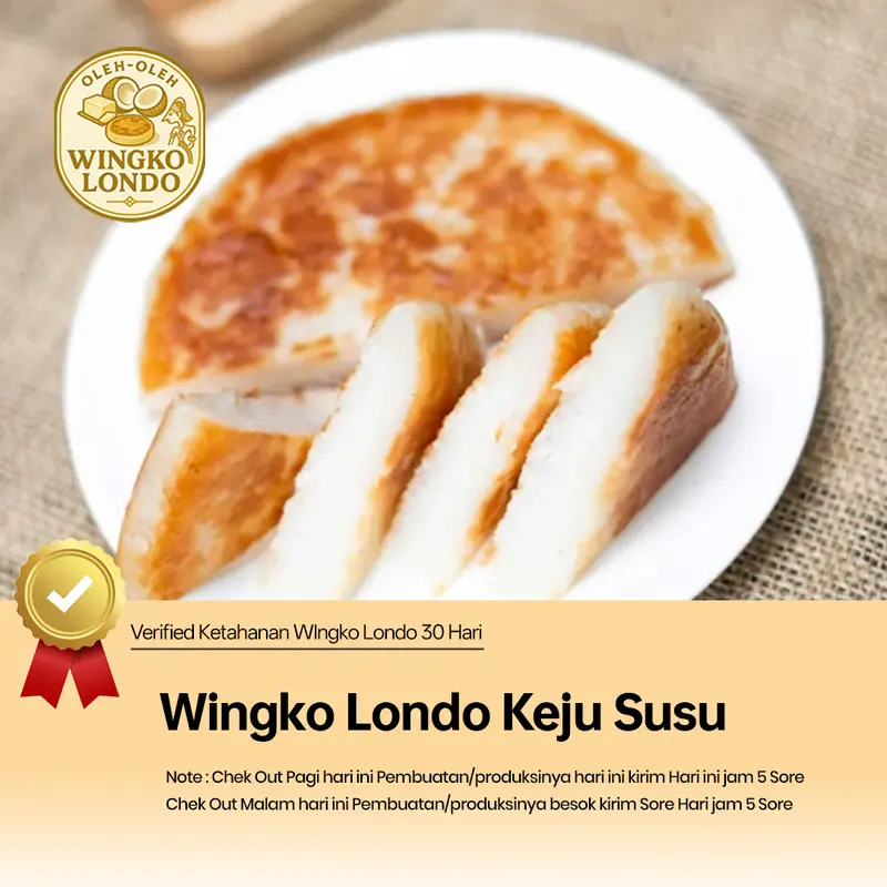 Wingko Tjap Londo Rasa Keju Susu Kue Jajanan Basah Khas Kediri 2