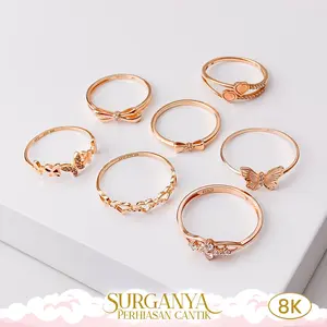 Cincin Emas Kadar 8k Cincin Model Statement Macan Gold