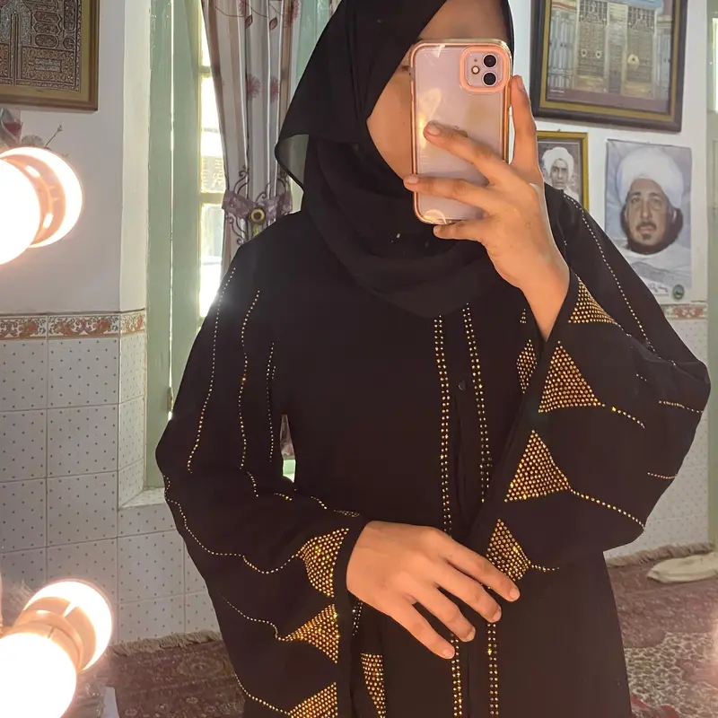 Abaya Dubai Jetblack Gamis Syari Model RimpeL - Muslim DUBAI RAECA ELEGANT Dress 0