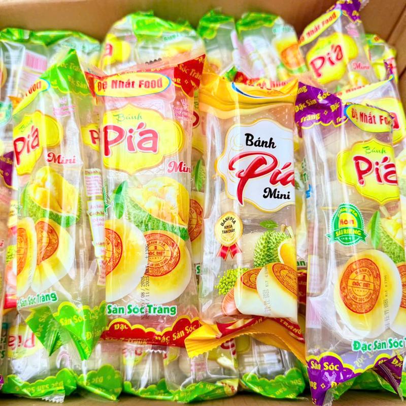    KHUYẾN MÃI    10 cây 50 CÁI  Bánh Pía mini mix vị thơm ngon đậm vị food 