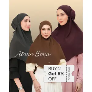 Heaven Lights - Aluna Bergo - Hijab Bergo Polos Wanita