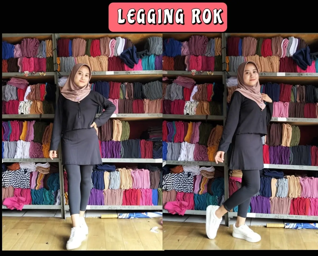 legging rok dewasa/celana legging rok wanita ukuran standar dan jumbo