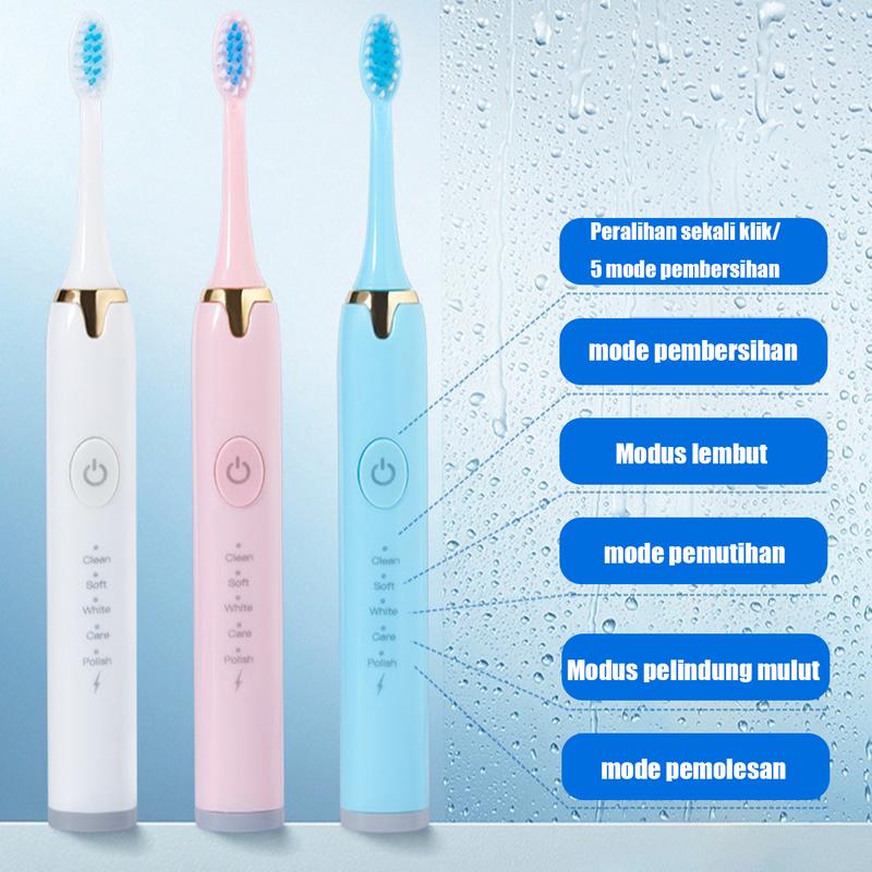 Product Introduction of Pembersih gigi ultrasonik dan sikat gigi elektrik 2 in 1 Mulut Gusi 30