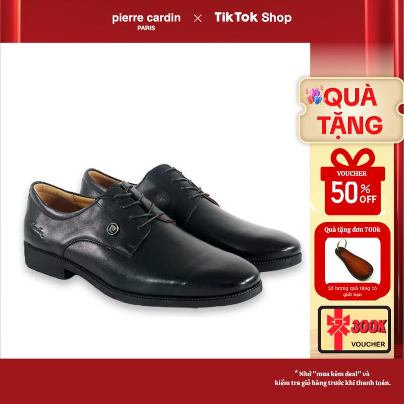 Pierre Cardin Giày tây nam PCMFWLG 766 công sở da bò Ý đế cao su chống trơn trượt thời trang thanh lịch cho quý ông