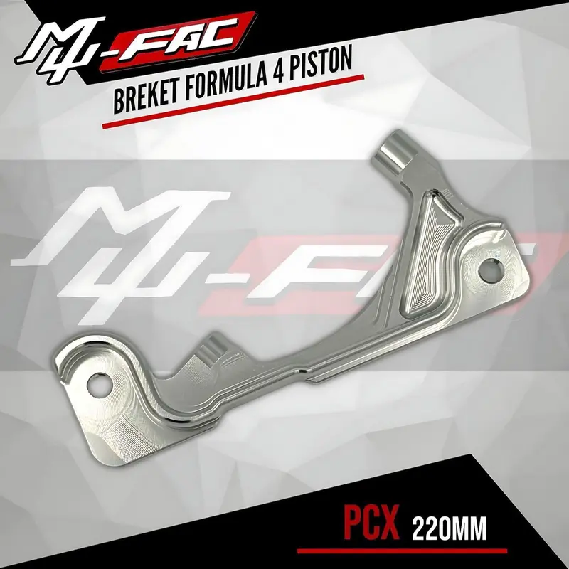 BREKET KALIPER FORMULA 4 PISTON MUFAC VARIO MIO BEAT NMAX AEROX PCX NOUVO VIXION SONIC WAVE 110 4