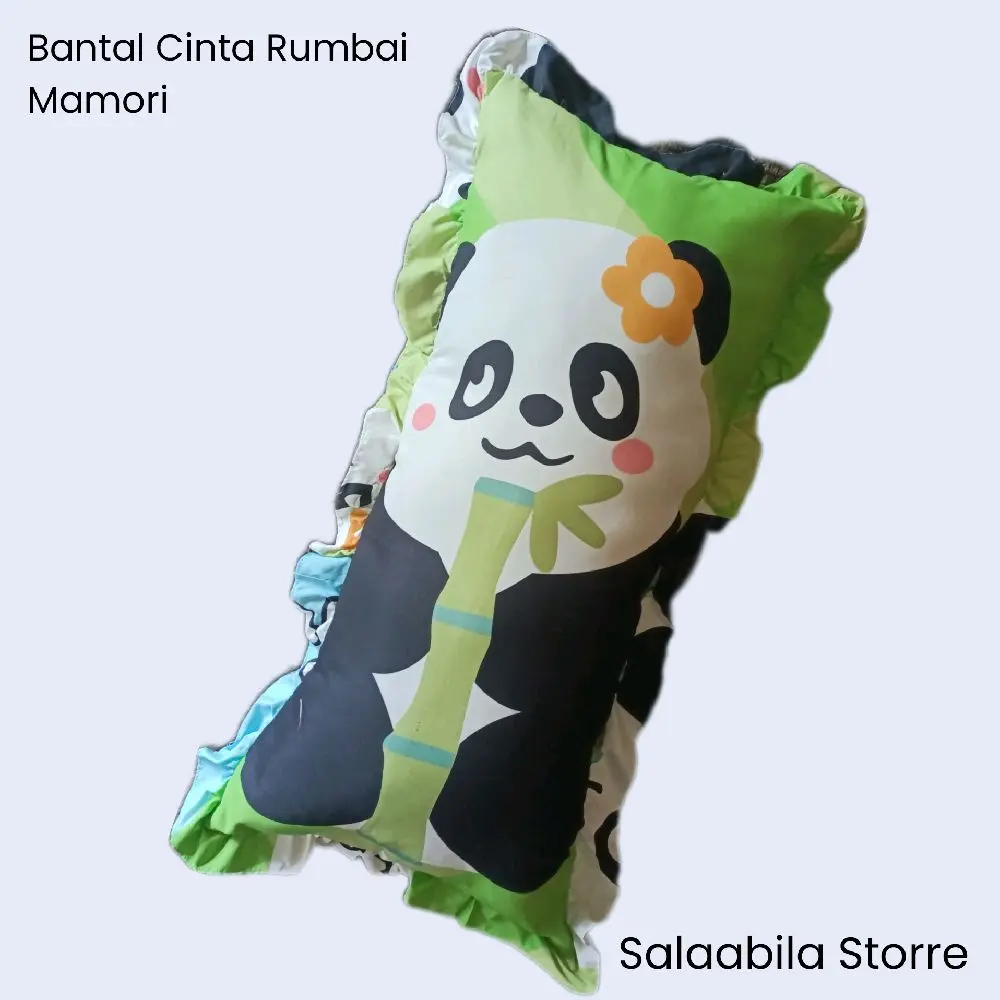 BANTAL CINTA RUMBAI, TANPA SARUNG DALAM,  UKURAN 100 x 50 cm, KAIN POLYMICRO, ISI SILICON PREMIUM, BERAT 1000 GRAM