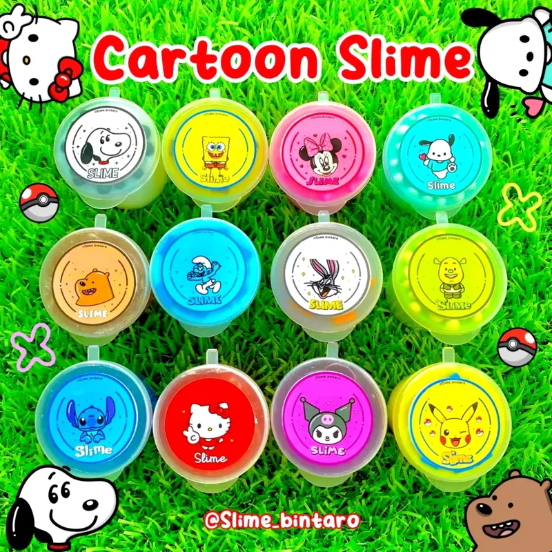 CARTOON SLIME 25 ML BY SLIME BINTARO || SLIME MINI || SLIME KECIL || SLIME LUCU DAN BAGUS || SLIME BERKUALITAS || SLIME KARTUN 0