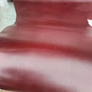 leather sheet kulit sapi warna merah maroon  ukuran A4 (21x30 cm)
