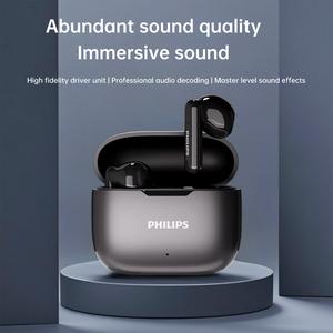 ฟิลิปส์ TAT1220 หูฟังบลูทูธไร้สายแท้ แบบครึ่งในหู โทรศัพท์ตัดเสียงรบกวน เพลง เกม หูฟังสำหรับออกกำลังกาย ซันจิ บ้า หูฟัง อุปกรณ์  มือถือ headphone
