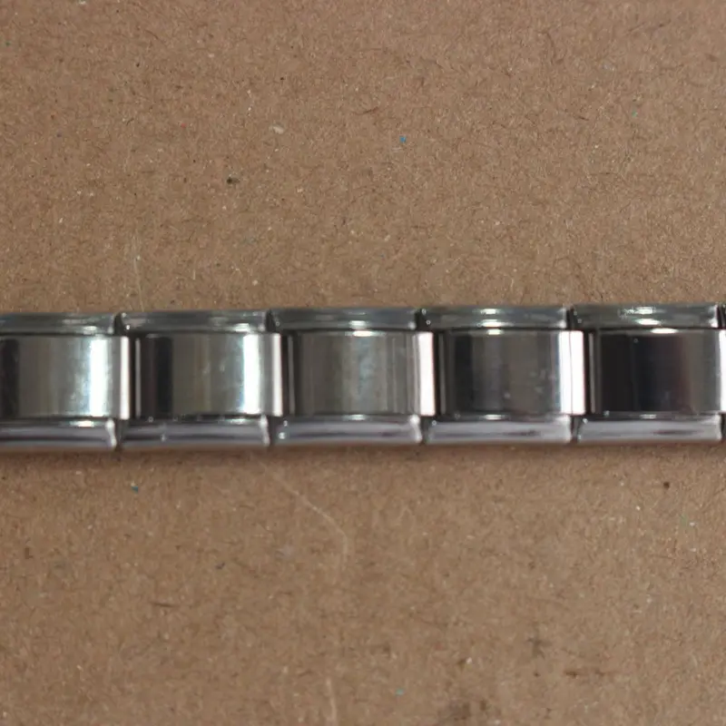 Élan Bracelet - Plain Italian Charm Bracelet - Stainless Steel - Unisex 8
