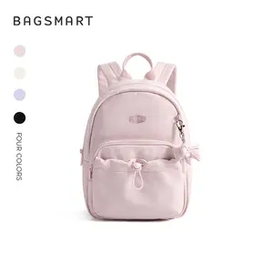 BAGSMART Tas Ransel Fashion  Wanita & Pria, Tas Sekolah Siswa, Tas Kasual Quilted, Cocok untuk Kuliah, Kantor, dan Perjalanan, Four Colors Backpack