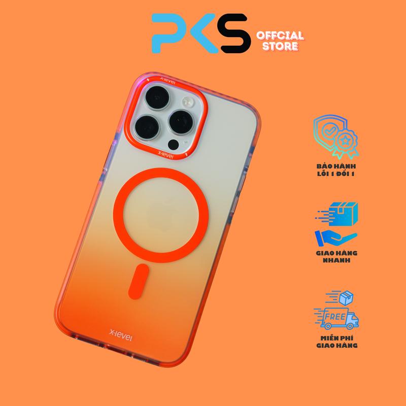 Ốp lưng Xlever chống sốc, lưng nhám hạn chế bám vân tay, đổi màu theo góc nhìn cho iPhone