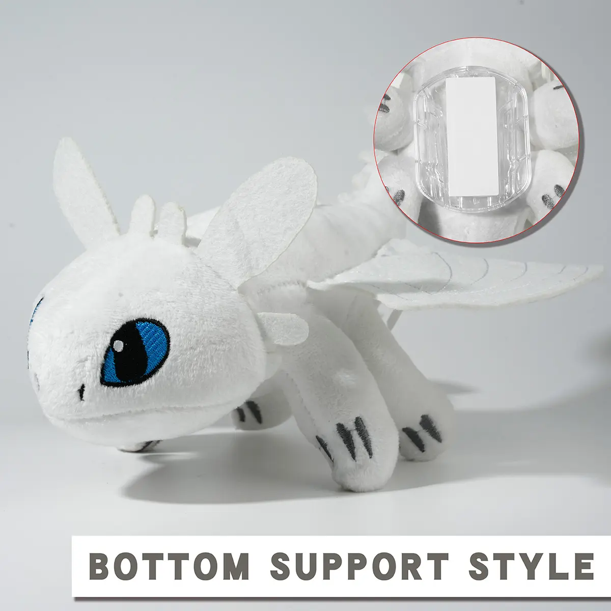 Night Fury Toothless Helmet Suction Cup Doll LittleFlying Dragon Motorcycle Helmet Decoration ToyNight Evil Dragon Plush Toy