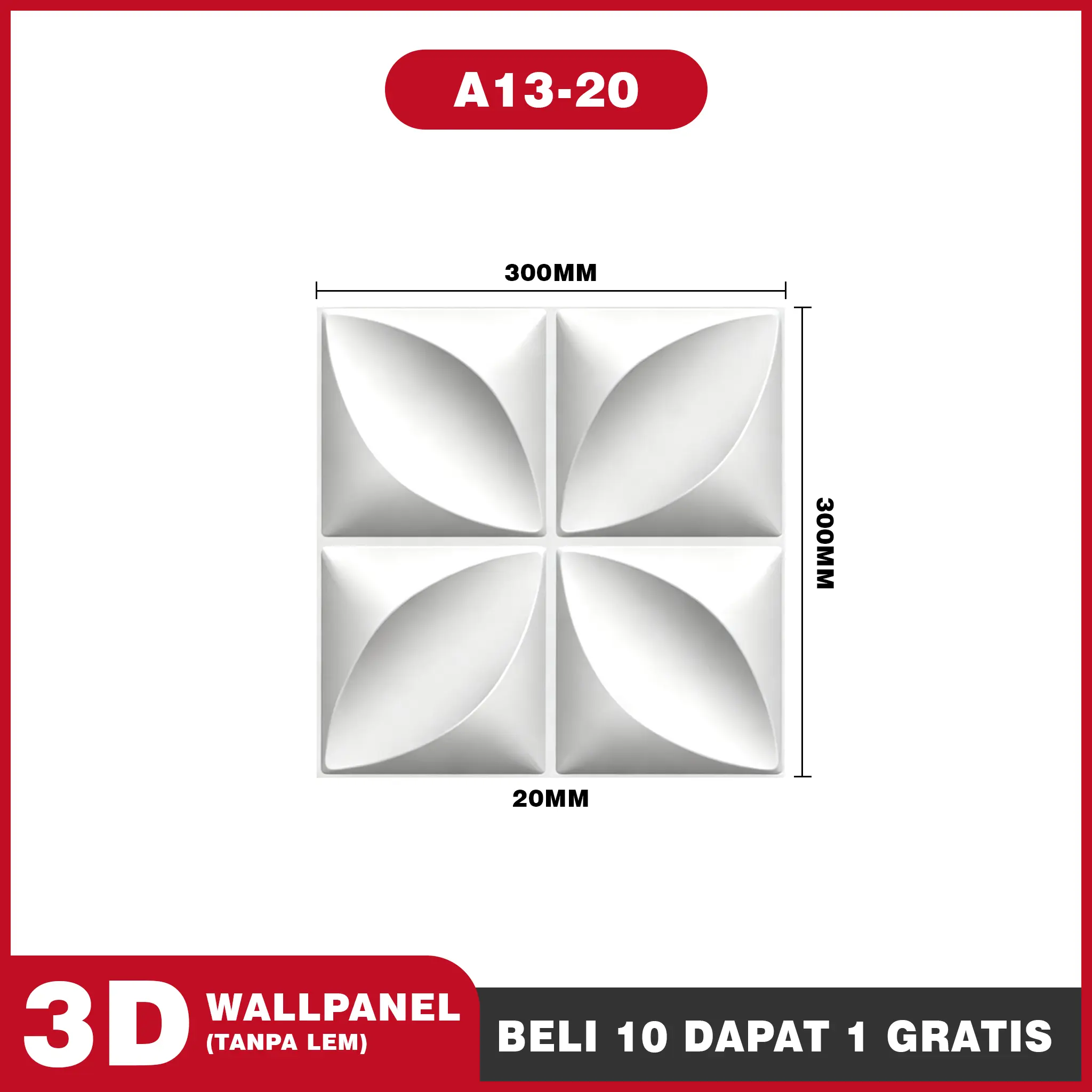 A13-20  |   11 PCS (30cm×30cm)