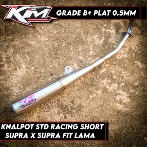 KNALPOT STD RACING SUPRA X SUPRA FIT LAMA SILENCER PENDEK SHORT EDITION