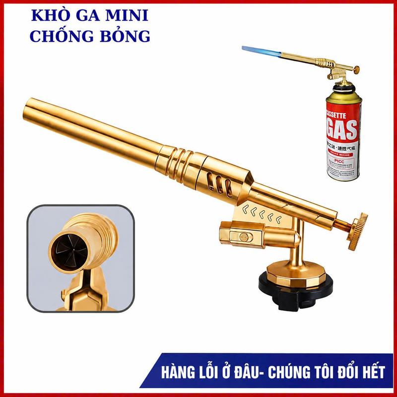 Khò gas mini chống bỏng dùng cho nhà bếp, chế tác thủ công, nhóm lửa cắm trại.