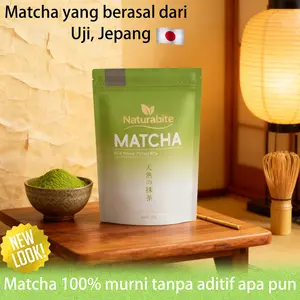 NaturaBite premium Pure Matcha Powder 100gr | 100% Pure, NoAdditives