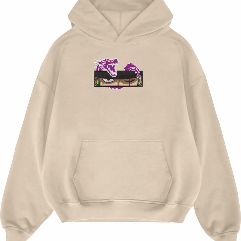 Hoodie embroidery Zoro eye dragon 3