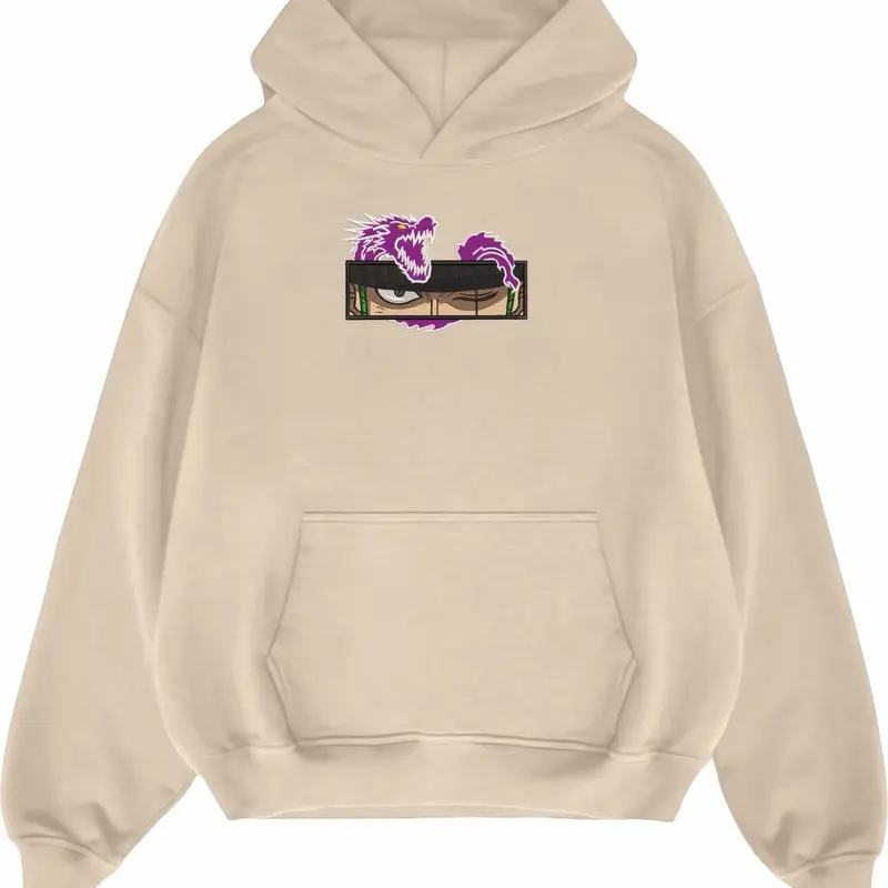 Hoodie embroidery Zoro eye dragon 3