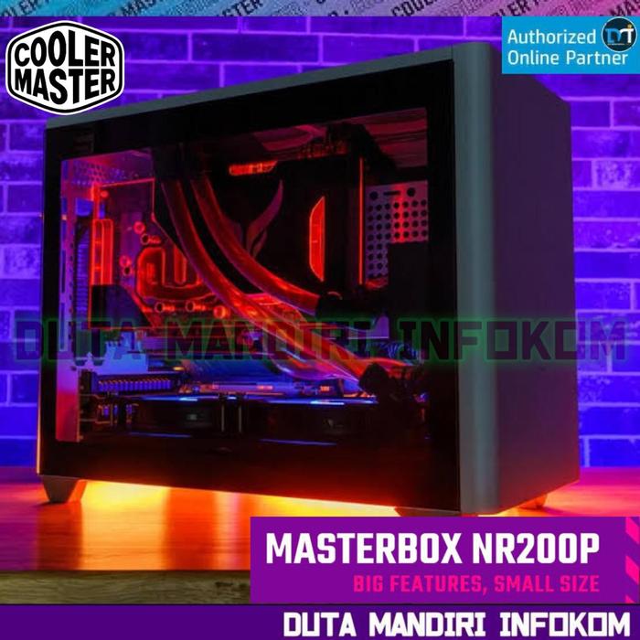 Gambar Cooler Master Masterbox NR200P - Tempered Glass Compact Mini Tower Mini-ITX Gaming Case dari Duta Mandiri Infokom Kota Administrasi Jakarta Pusat Tokopedia