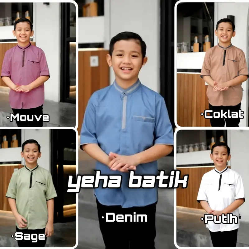 Burgundy Couple Baju Koko Ayah dan Anak Laki laki || Baju Koko Muslim Dewasa dan Koko Anak Laki laki Modern 2025 2
