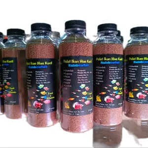 Makanan ikan hias kecil kemasan botol 250 ML