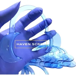 Penyangga mulut Moutgate elastis Warna blue Kinclong Ukuran S / M / L