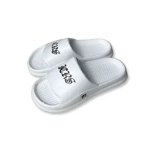 Icarus footwear - icrs sandal slop pria karet pria hitam eva phylon sendal ringan tahan air sendal smiley karet cowok distro Kasual Putih sandal brand lokal Shoes