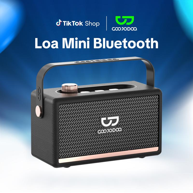  【GOOJODOQ*vlog Loa Bluetooth Goojodoq loa di động không dây phong cách  BT Kết nối không dây Hỗ trợ cuộc gọi rảnh tay Nghe Nhạc 