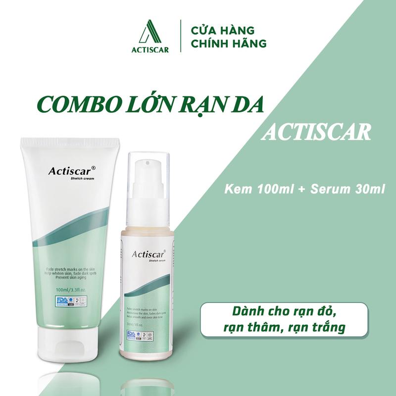 Kem và Serum Rạn Da Actiscar - Hỗ trợ mờ rạn, đều màu da, giảm sự xuất hiện rạn da.