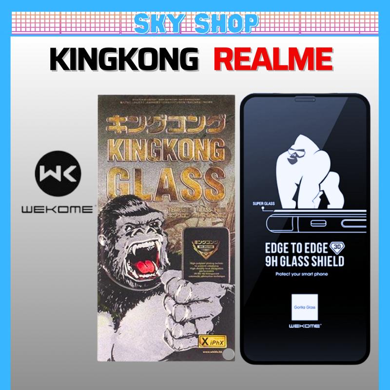 Kính cường lực KingKong dành cho điện thoại Realme 5 5s 5i 6 7 8 9 9i Pro 10 11 12 Gt Neo 2 2T 3 5 Q5 Q3s Q3 C53 C55 C33 C35 C11 C12 C21-Y C25Y C30s C33 C75 C65 C65S C61 C3 C3i C12 C15 C17 C20 C21 C25 C25s Q2 Q3 Q2i Q3i Full màn cao cấp