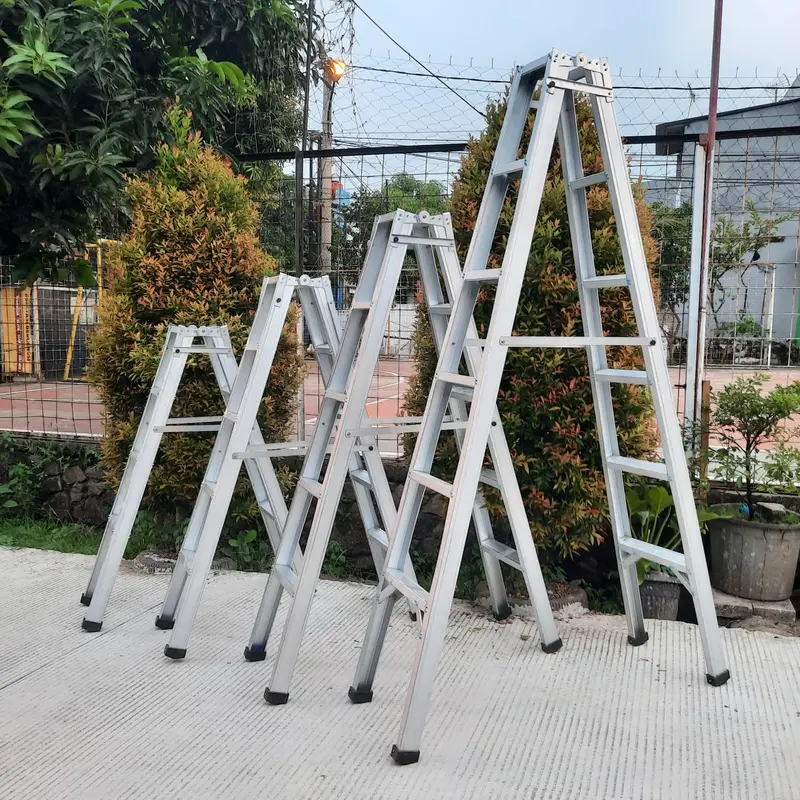 Tangga Lipat Jumbo Multifungsi Kuat & Kokoh Bahan Baja Ringan 1