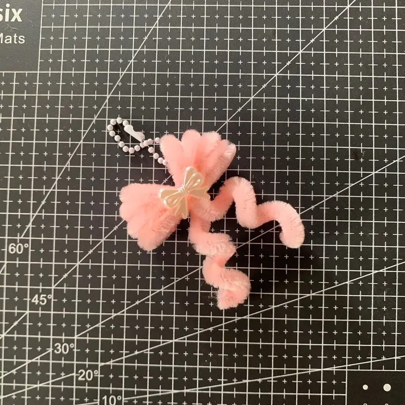 Gantungan Kunci(key chain) Pita dari Kawat Bulu | Ganci inisial 2